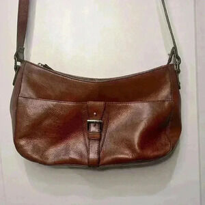 ETIENNE AIGNER VINTAGE GENUINE LEATHER SHOULDER BAG
